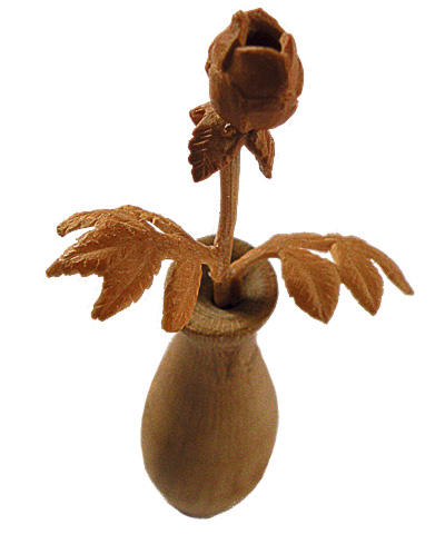 Rose in vase